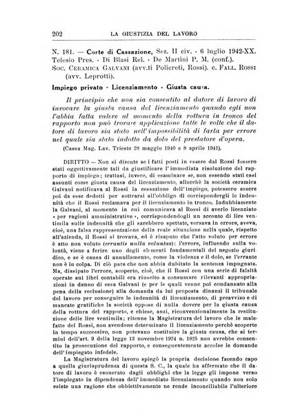 La giustizia del lavoro periodico mensile di Diritto e giurisprudenza del lavoro