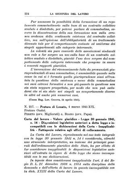 La giustizia del lavoro periodico mensile di Diritto e giurisprudenza del lavoro