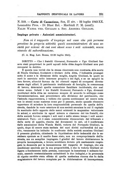 La giustizia del lavoro periodico mensile di Diritto e giurisprudenza del lavoro