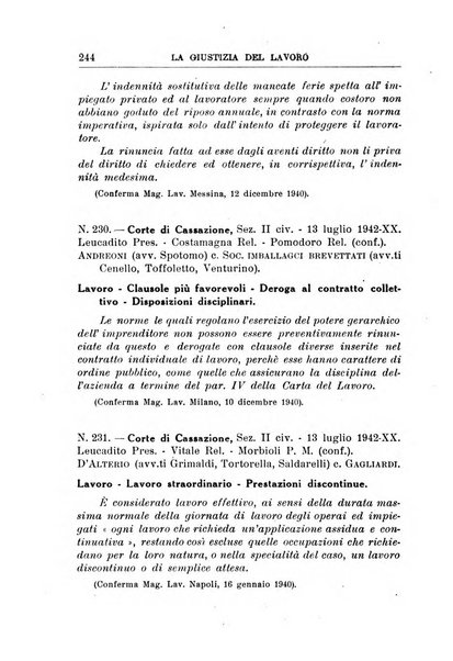 La giustizia del lavoro periodico mensile di Diritto e giurisprudenza del lavoro