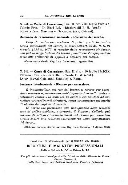 La giustizia del lavoro periodico mensile di Diritto e giurisprudenza del lavoro