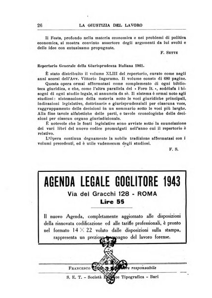 La giustizia del lavoro periodico mensile di Diritto e giurisprudenza del lavoro