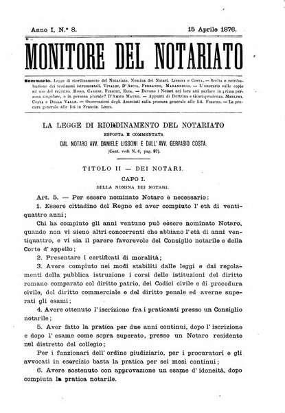 Monitore del notariato