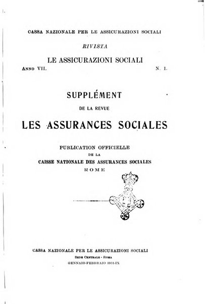 Les assurances sociales