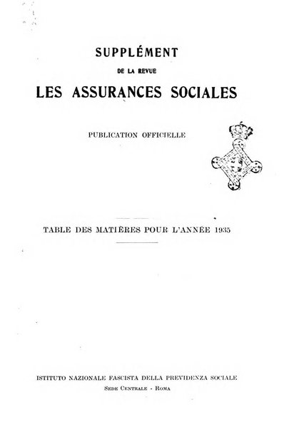 Les assurances sociales