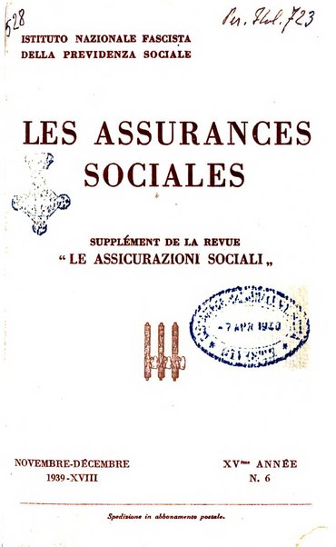 Les assurances sociales