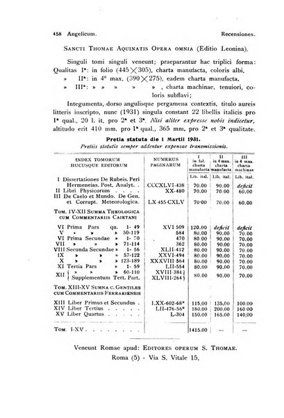 Angelicum periodicum trimestre