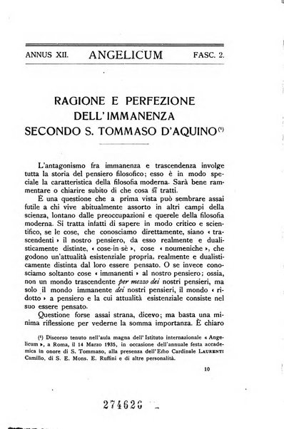 Angelicum periodicum trimestre