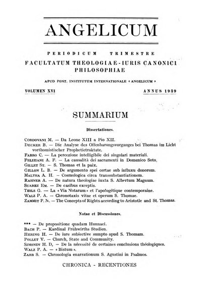 Angelicum periodicum trimestre