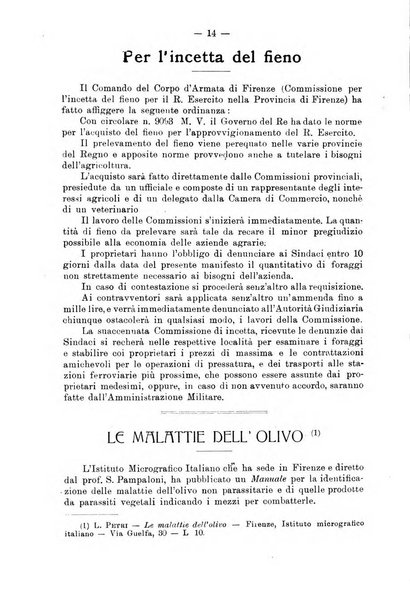 L'agricoltura toscana organo ufficiale per le principali istituzioni agrarie delle provincie di Firenze e di Arezzo