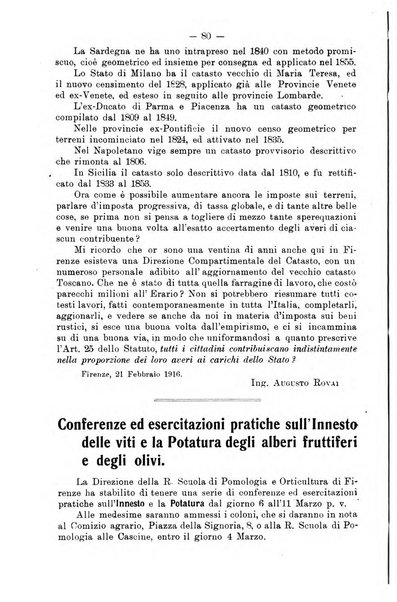 L'agricoltura toscana organo ufficiale per le principali istituzioni agrarie delle provincie di Firenze e di Arezzo