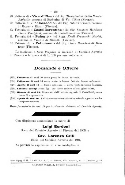 L'agricoltura toscana organo ufficiale per le principali istituzioni agrarie delle provincie di Firenze e di Arezzo