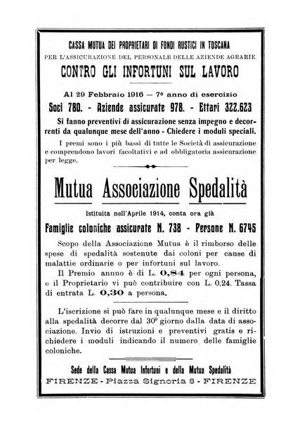 L'agricoltura toscana organo ufficiale per le principali istituzioni agrarie delle provincie di Firenze e di Arezzo