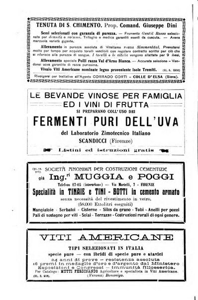 L'agricoltura toscana organo ufficiale per le principali istituzioni agrarie delle provincie di Firenze e di Arezzo