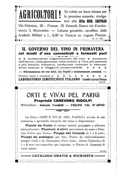 L'agricoltura toscana organo ufficiale per le principali istituzioni agrarie delle provincie di Firenze e di Arezzo