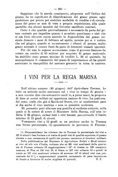 L'agricoltura toscana organo ufficiale per le principali istituzioni agrarie delle provincie di Firenze e di Arezzo