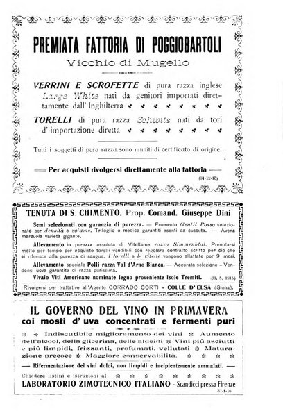 L'agricoltura toscana organo ufficiale per le principali istituzioni agrarie delle provincie di Firenze e di Arezzo