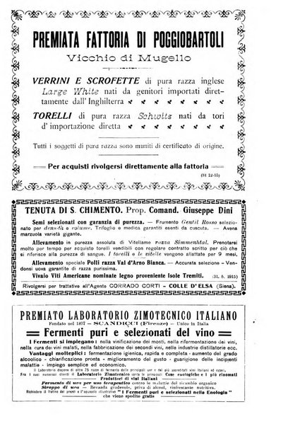 L'agricoltura toscana organo ufficiale per le principali istituzioni agrarie delle provincie di Firenze e di Arezzo