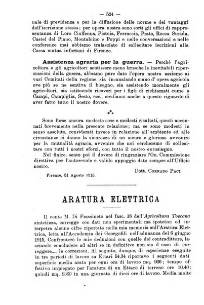 L'agricoltura toscana organo ufficiale per le principali istituzioni agrarie delle provincie di Firenze e di Arezzo