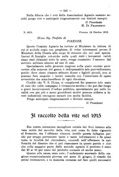 L'agricoltura toscana organo ufficiale per le principali istituzioni agrarie delle provincie di Firenze e di Arezzo