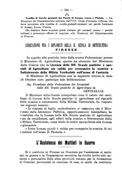 L'agricoltura toscana organo ufficiale per le principali istituzioni agrarie delle provincie di Firenze e di Arezzo