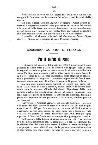 L'agricoltura toscana organo ufficiale per le principali istituzioni agrarie delle provincie di Firenze e di Arezzo