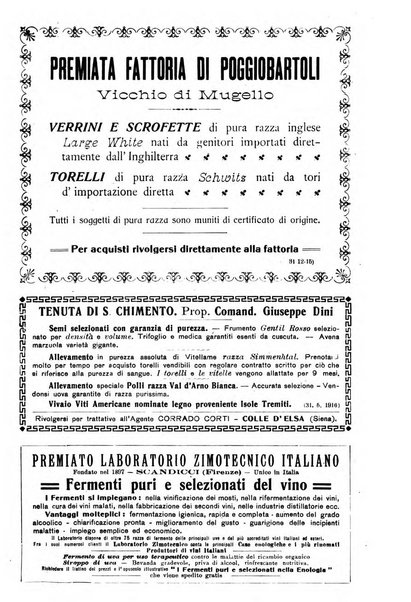 L'agricoltura toscana organo ufficiale per le principali istituzioni agrarie delle provincie di Firenze e di Arezzo