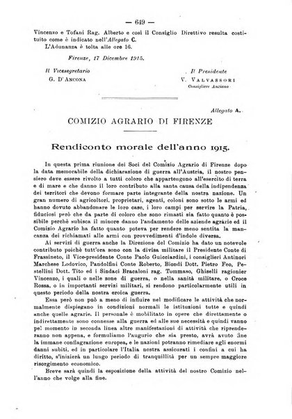 L'agricoltura toscana organo ufficiale per le principali istituzioni agrarie delle provincie di Firenze e di Arezzo