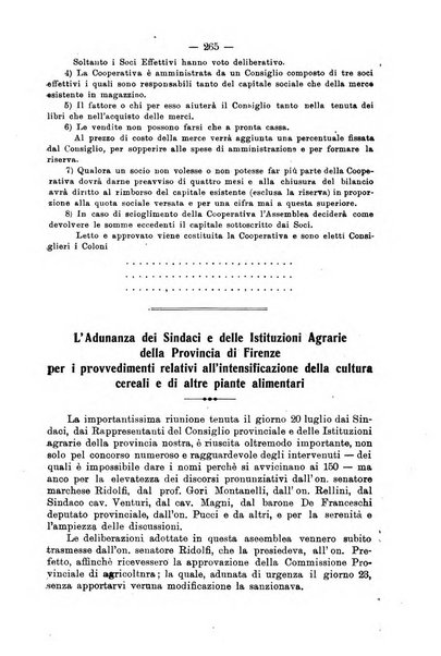 L'agricoltura toscana organo ufficiale per le principali istituzioni agrarie delle provincie di Firenze e di Arezzo