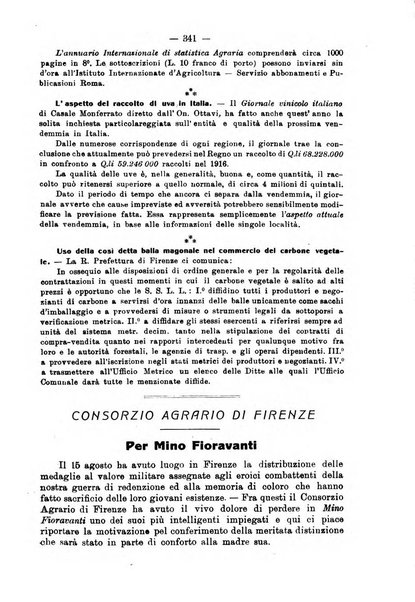 L'agricoltura toscana organo ufficiale per le principali istituzioni agrarie delle provincie di Firenze e di Arezzo