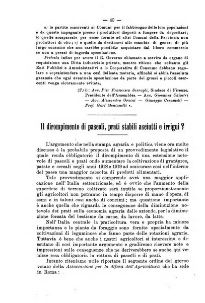 L'agricoltura toscana organo ufficiale per le principali istituzioni agrarie delle provincie di Firenze e di Arezzo