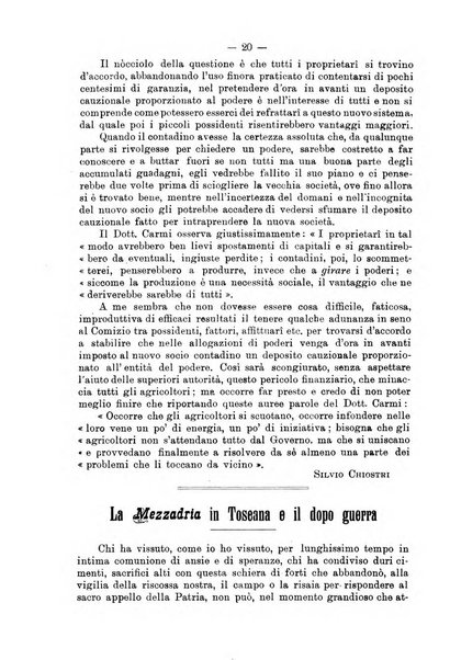 L'agricoltura toscana organo ufficiale per le principali istituzioni agrarie delle provincie di Firenze e di Arezzo