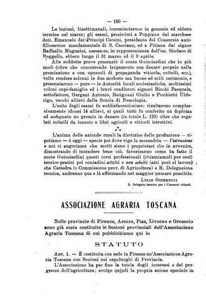 L'agricoltura toscana organo ufficiale per le principali istituzioni agrarie delle provincie di Firenze e di Arezzo