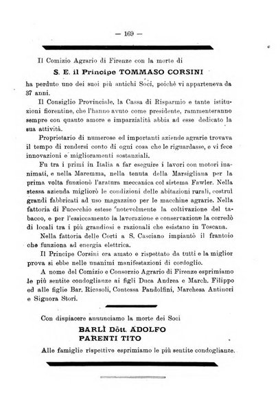 L'agricoltura toscana organo ufficiale per le principali istituzioni agrarie delle provincie di Firenze e di Arezzo