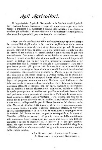 L'agricoltura toscana organo ufficiale per le principali istituzioni agrarie delle provincie di Firenze e di Arezzo