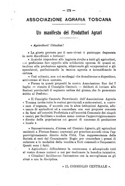 L'agricoltura toscana organo ufficiale per le principali istituzioni agrarie delle provincie di Firenze e di Arezzo