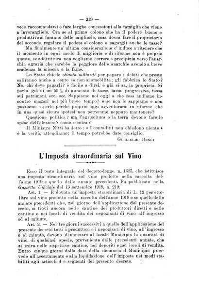 L'agricoltura toscana organo ufficiale per le principali istituzioni agrarie delle provincie di Firenze e di Arezzo