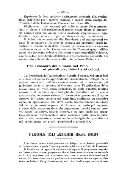 L'agricoltura toscana organo ufficiale per le principali istituzioni agrarie delle provincie di Firenze e di Arezzo