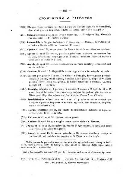 L'agricoltura toscana organo ufficiale per le principali istituzioni agrarie delle provincie di Firenze e di Arezzo