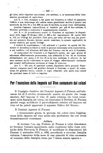 L'agricoltura toscana organo ufficiale per le principali istituzioni agrarie delle provincie di Firenze e di Arezzo