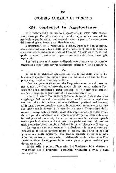 L'agricoltura toscana organo ufficiale per le principali istituzioni agrarie delle provincie di Firenze e di Arezzo