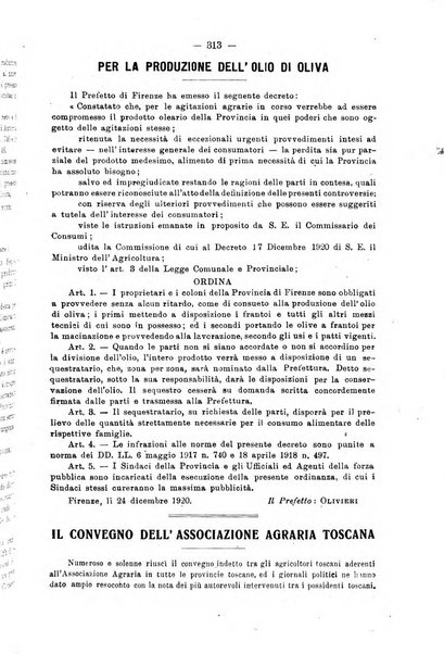 L'agricoltura toscana organo ufficiale per le principali istituzioni agrarie delle provincie di Firenze e di Arezzo