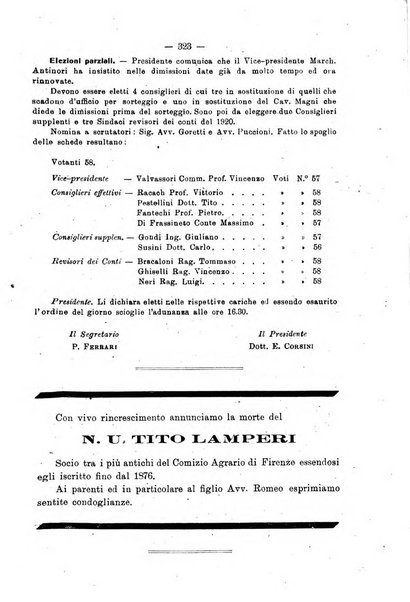 L'agricoltura toscana organo ufficiale per le principali istituzioni agrarie delle provincie di Firenze e di Arezzo