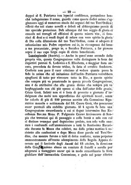 Annali francescani periodico religioso dedicato agli iscritti del Terz'ordine