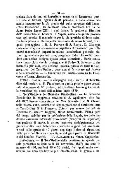 Annali francescani periodico religioso dedicato agli iscritti del Terz'ordine