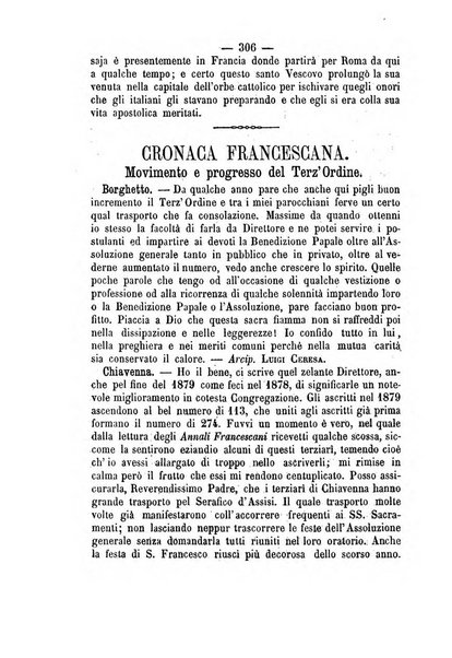 Annali francescani periodico religioso dedicato agli iscritti del Terz'ordine