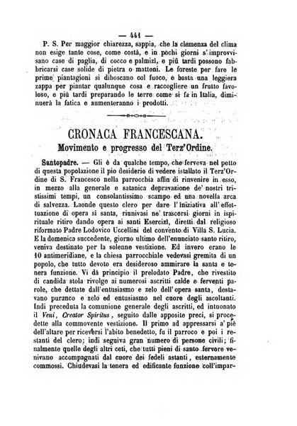 Annali francescani periodico religioso dedicato agli iscritti del Terz'ordine