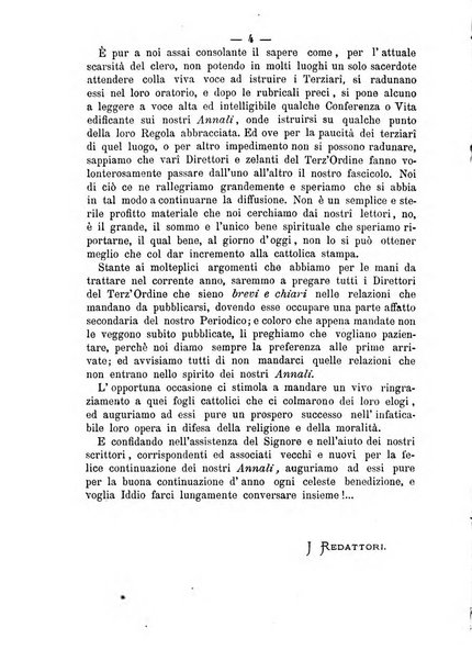 Annali francescani periodico religioso dedicato agli iscritti del Terz'ordine