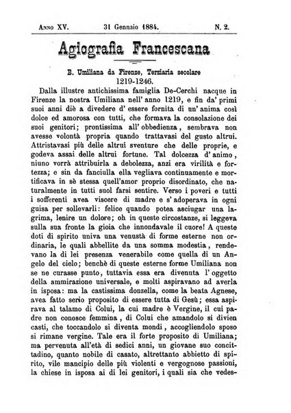 Annali francescani periodico religioso dedicato agli iscritti del Terz'ordine