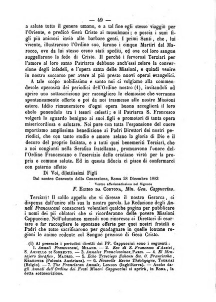 Annali francescani periodico religioso dedicato agli iscritti del Terz'ordine